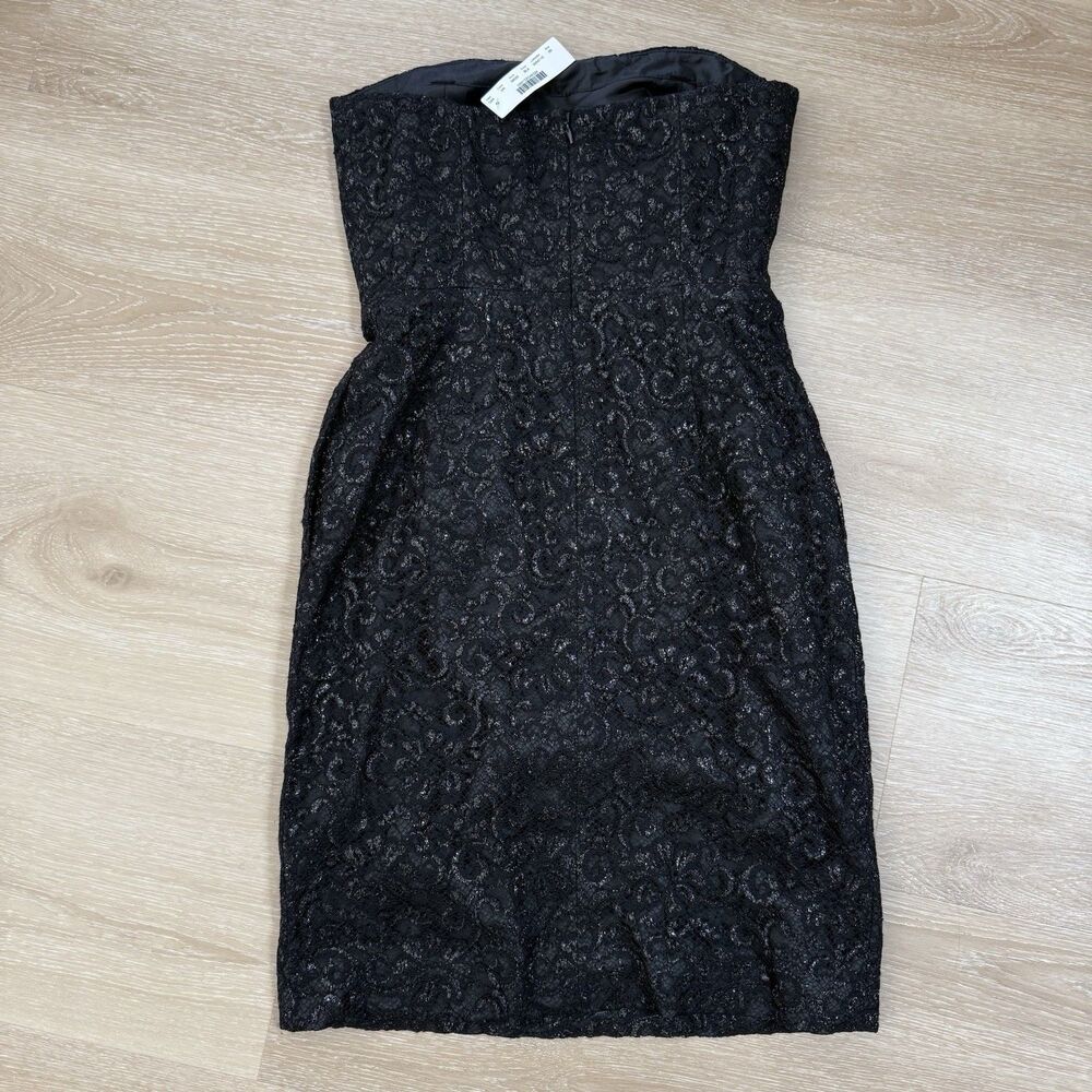 NWT Tinsel Lace POCKETS Prom Dress J.Crew 00 XXS Boned Metallic Strapless 58522 - Picture 10 of 12